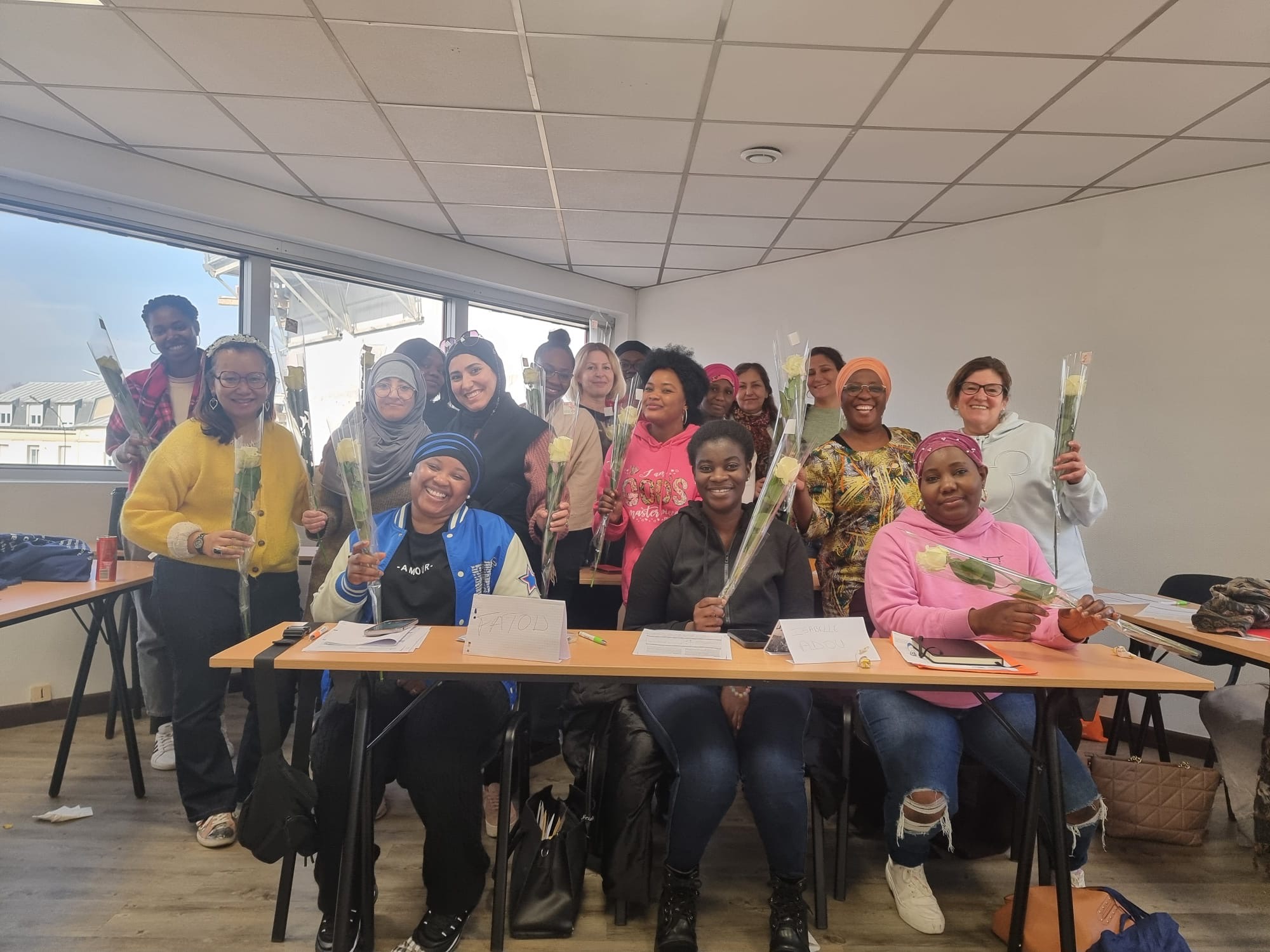 Groupe de stagiaires en formation